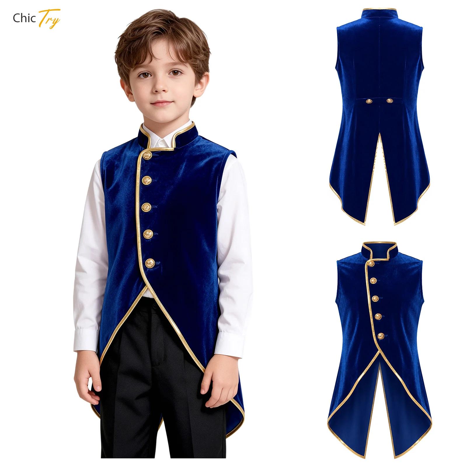 Boys Medieval Velvet Tailcoat  - Jackets 评论和价格