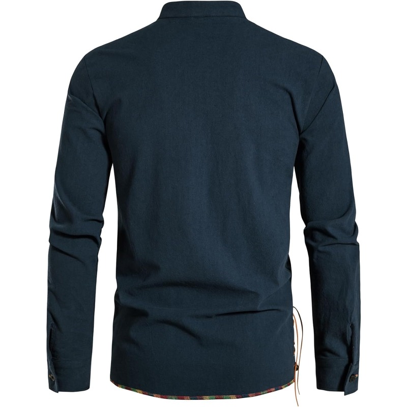 Mens Pirate Shirt Viking Retro - Medieval Gothic Lace Up Pirate Shirt 评论和价格