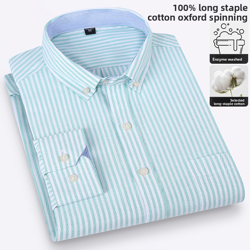 Pure Cotton High Quality Busin - Oxford Cotton Casual Shirt Business 评论和价格