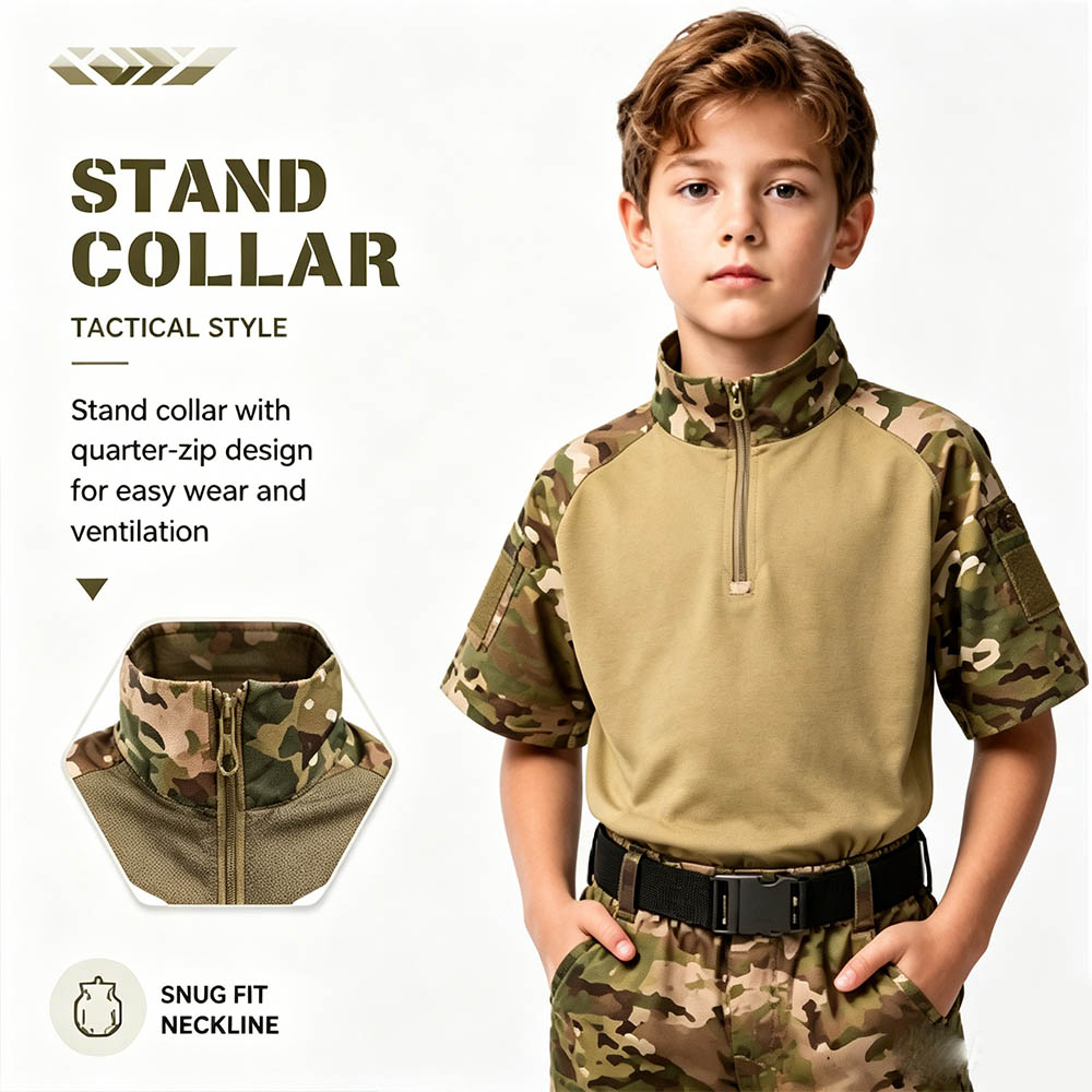 Kids Camouflage Tactical Frog  - Tactical Military Shirt Cargo 评论和价格