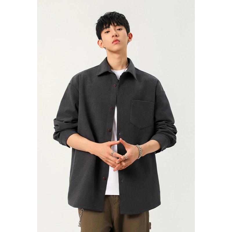 Male Button‑Up Corduroy Top La - Corduroy Button Up Shirt Men 评论和价格