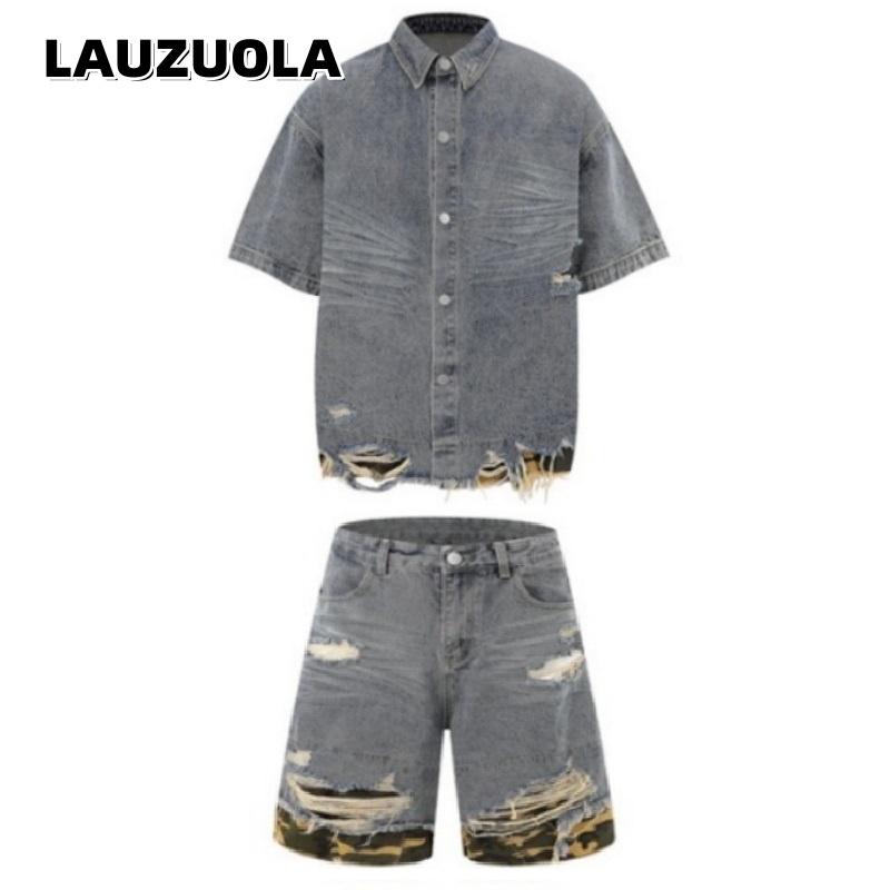 Men's Distressed Ripped Denim  - Jeans 评论和价格