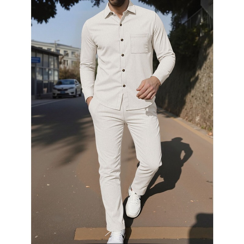 Men's Corduroy Button Up Shirt - Corduroy Button Up Shirt Men 评论和价格