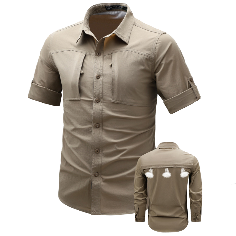 Spring Autumn Men's Long Sleev - Tactical Military Shirt Cargo 评论和价格